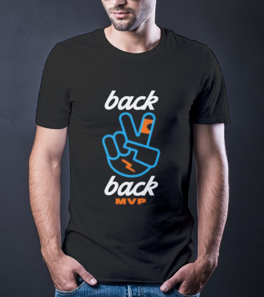 Back 2 Back MVP Piece Hand Shai Gilgeous Alexander T-Shirt