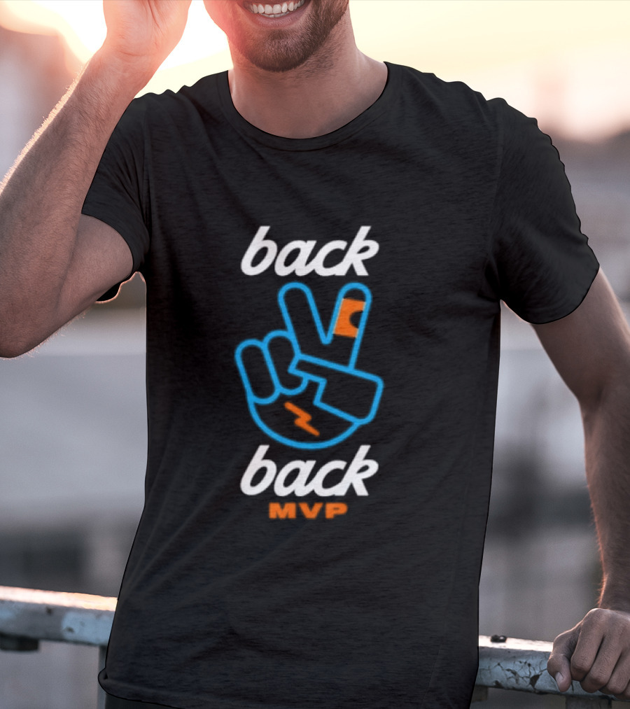 Back 2 Back MVP Piece Hand Shai Gilgeous Alexander T-Shirt