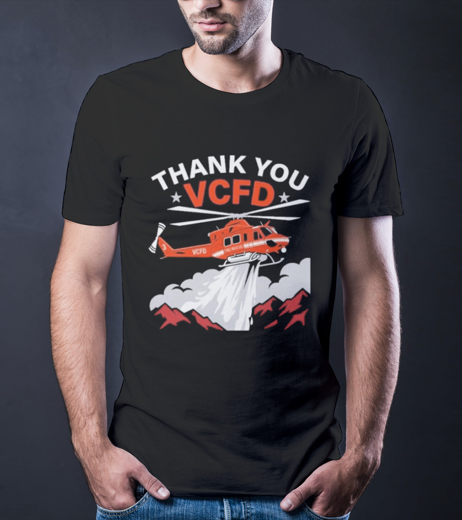 Thank You VCFD Helicopter Rescue T-Shirt