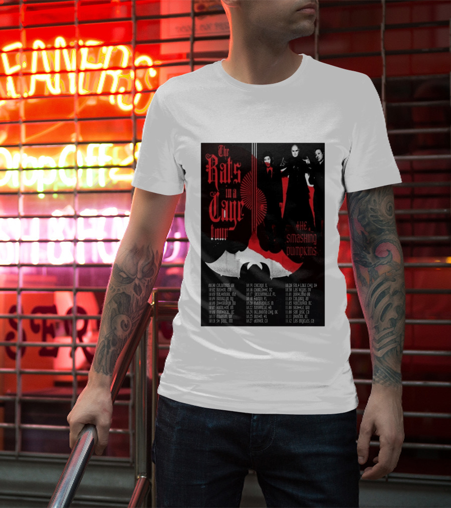 The Smashing Pumpkins Rats In A Cage Tour 2026 T-Shirt
