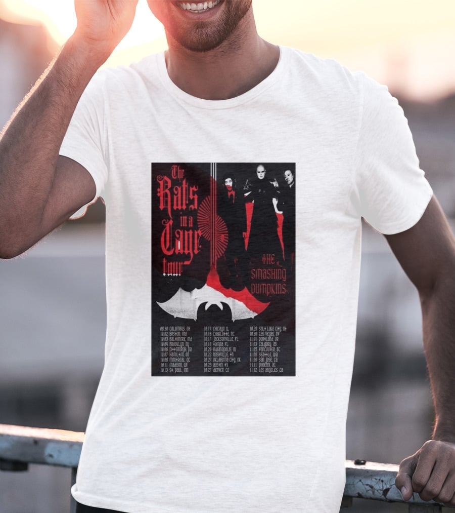 The Smashing Pumpkins Rats In A Cage Tour 2026 T-Shirt