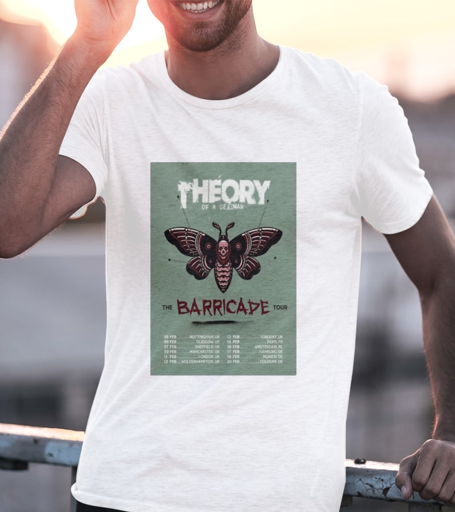 Theory Of A Deadman The Barricade Tour 2027 Dates And Locations T-Shirt