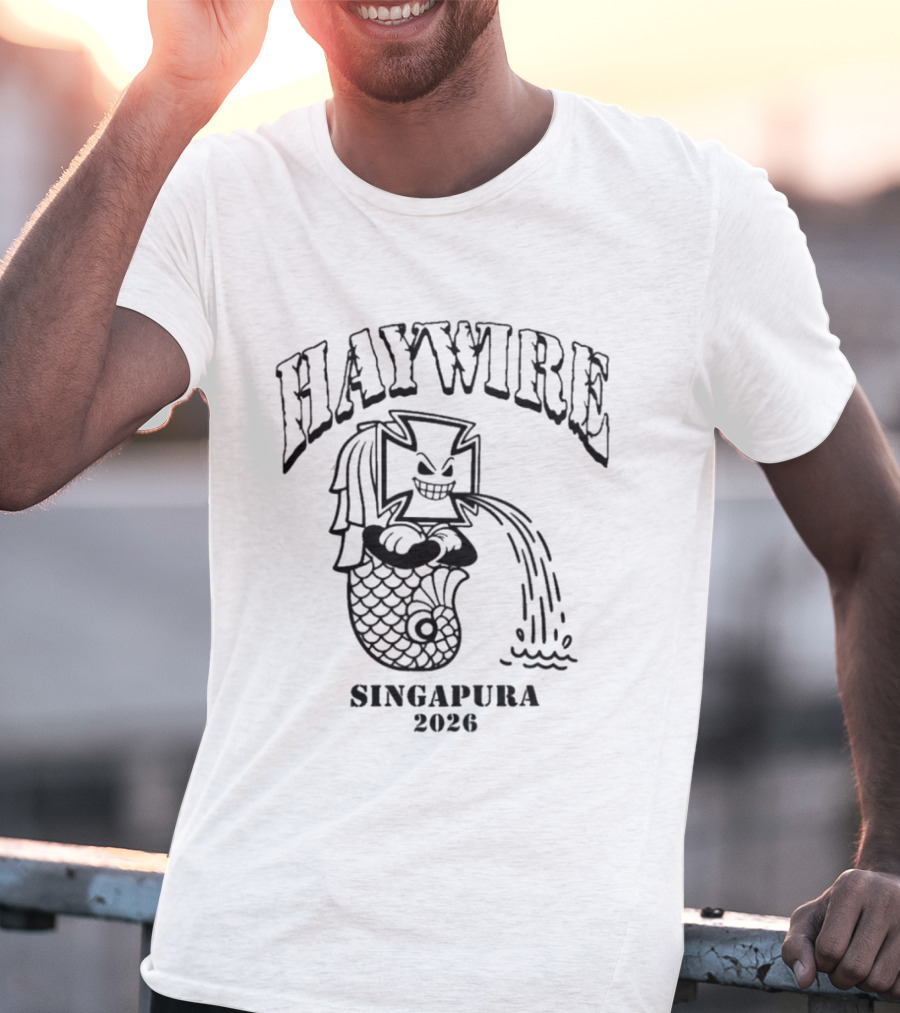 Haywire Boston Hardcore Asia Tour Singapura 2026 T-Shirt