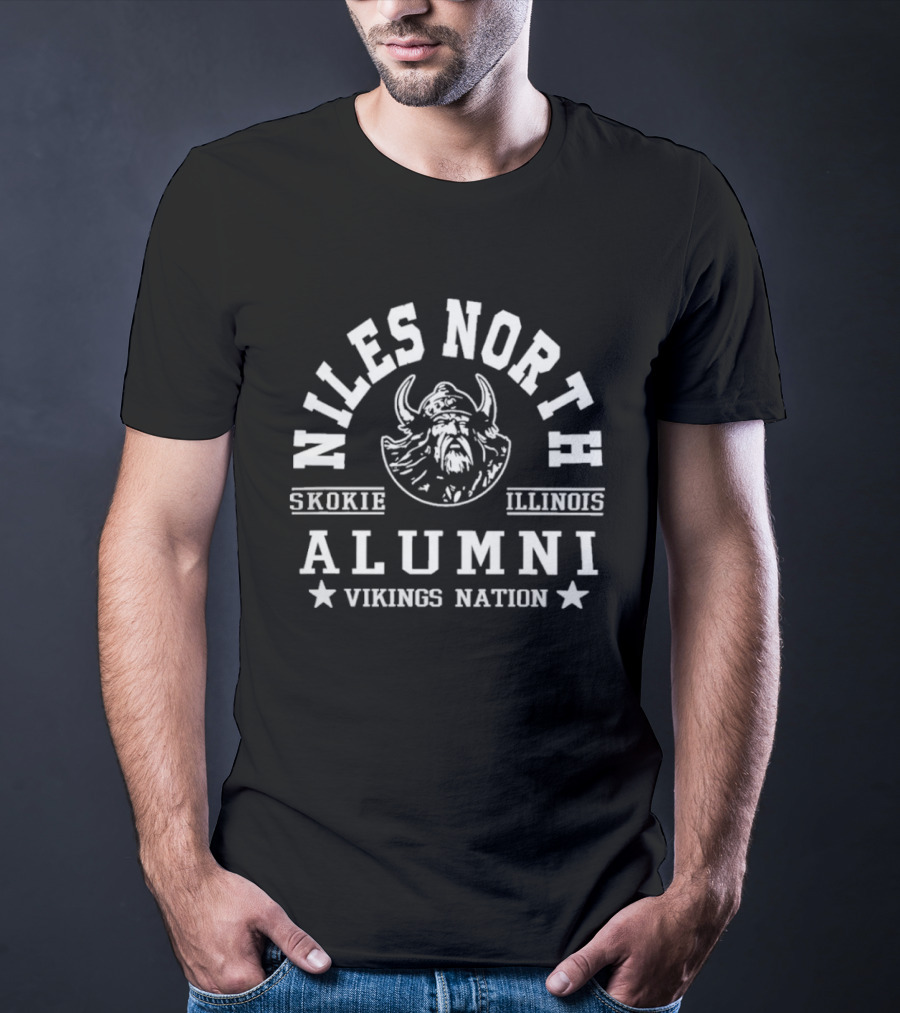 Niles North Skokie Illinois Alumni Vikings Nation T-Shirt