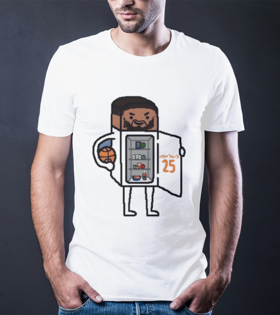 Mikal Bridges Fridge Doodle Knicks Basketball T-Shirt