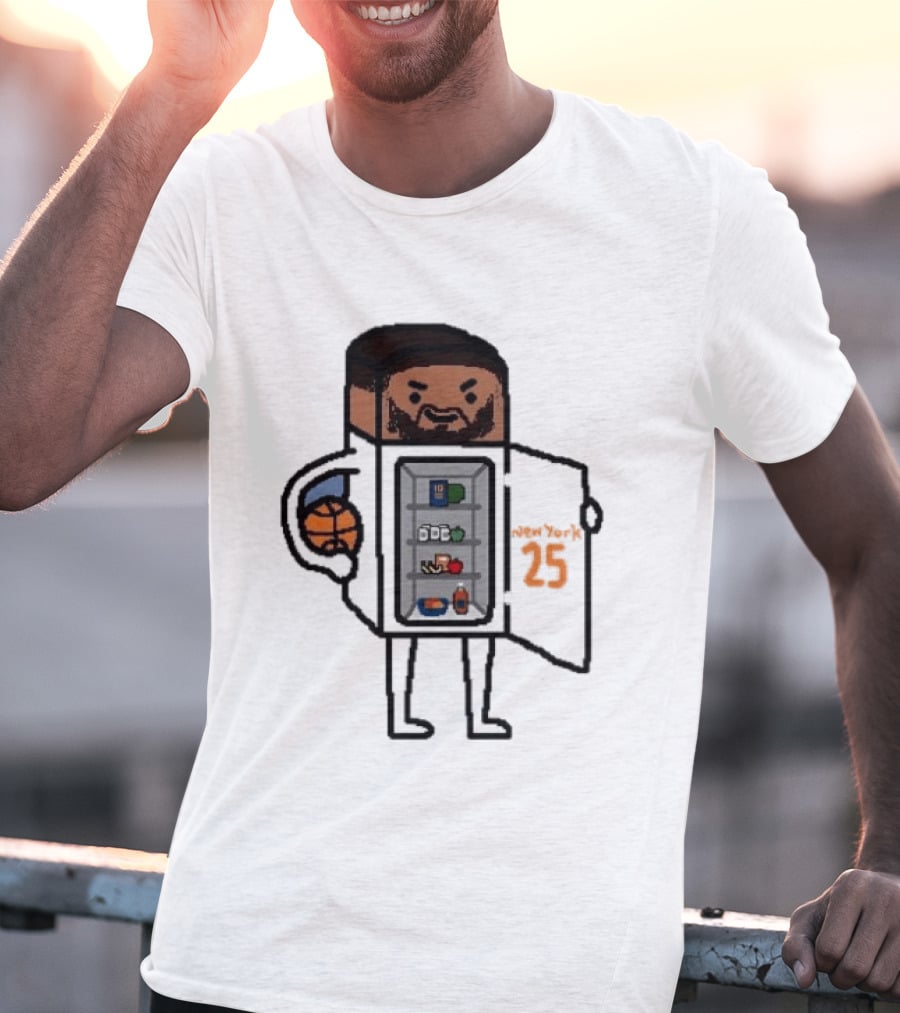 Mikal Bridges Fridge Doodle Knicks Basketball T-Shirt