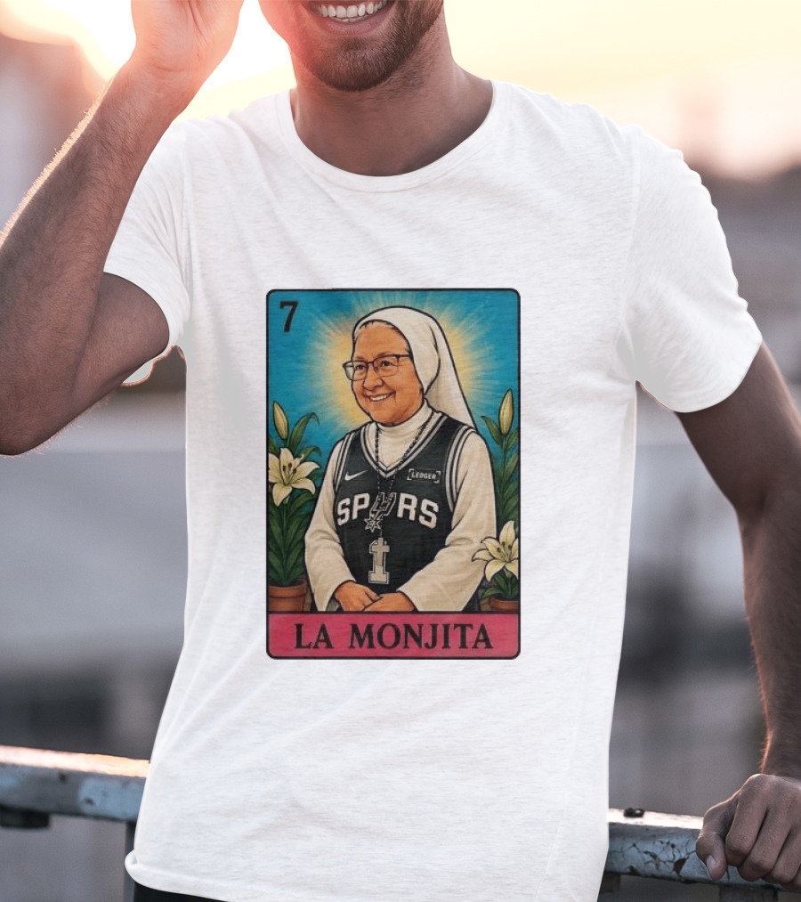 Salesian Sisters La Monjita Spurs Basketball Legend T-Shirt