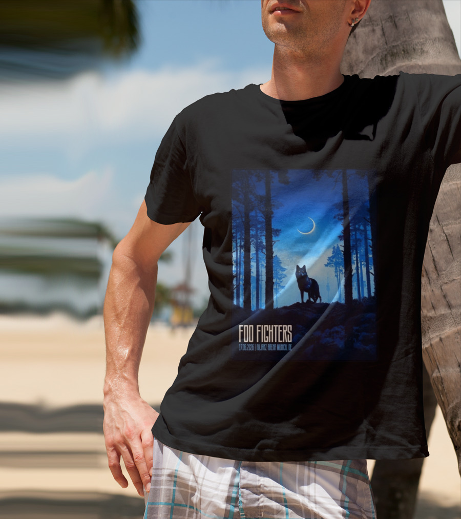 Foo Fighters 17 June 2026 Allianz Arena Munich Germany The Wolf T-Shirt