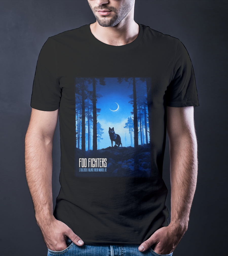 Foo Fighters 17 June 2026 Allianz Arena Munich Germany The Wolf T-Shirt