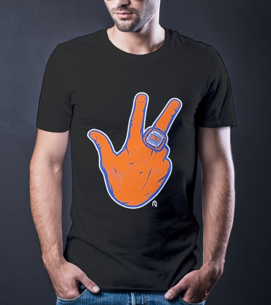World Champion NY Ring Finger Gesture T-Shirt