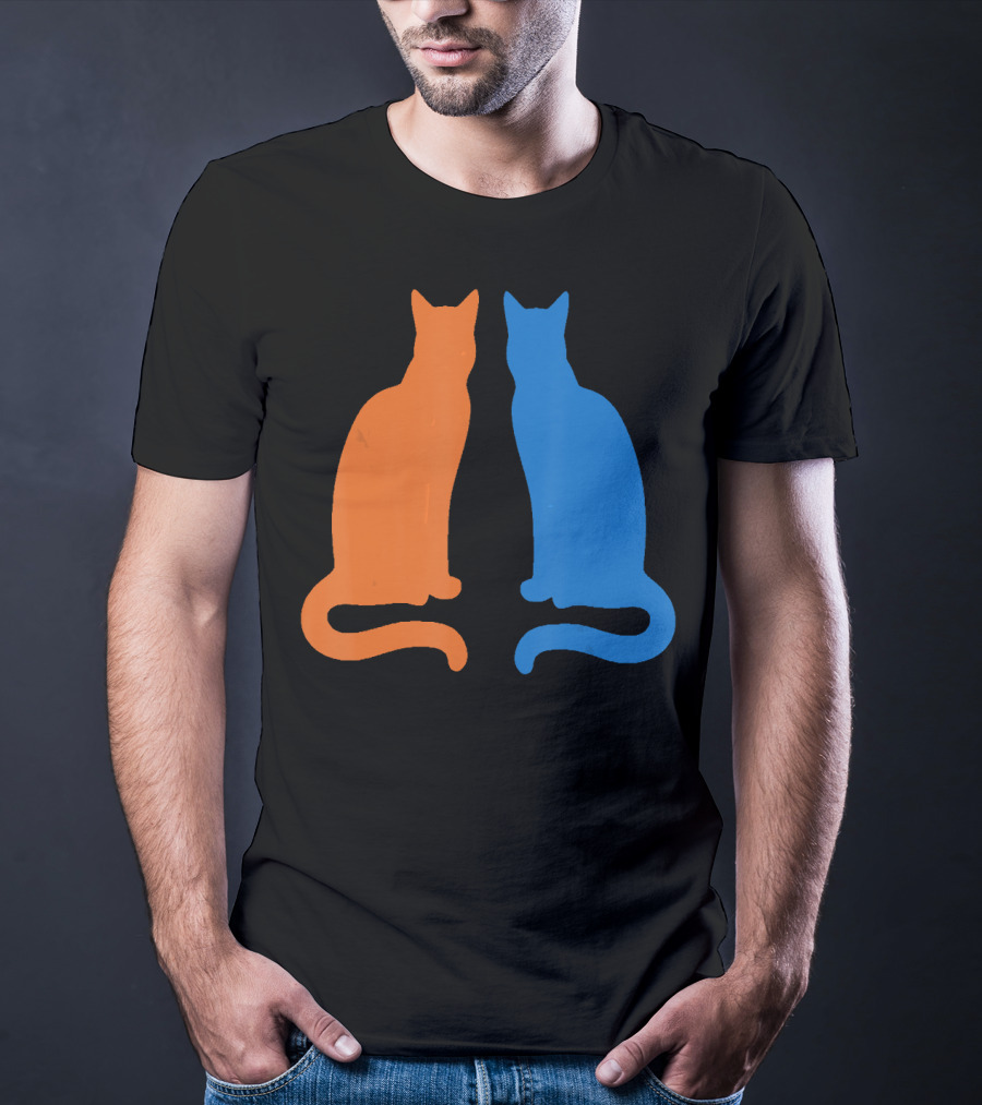 Surviving Cat Support Animals Silhouette Duo T-Shirt