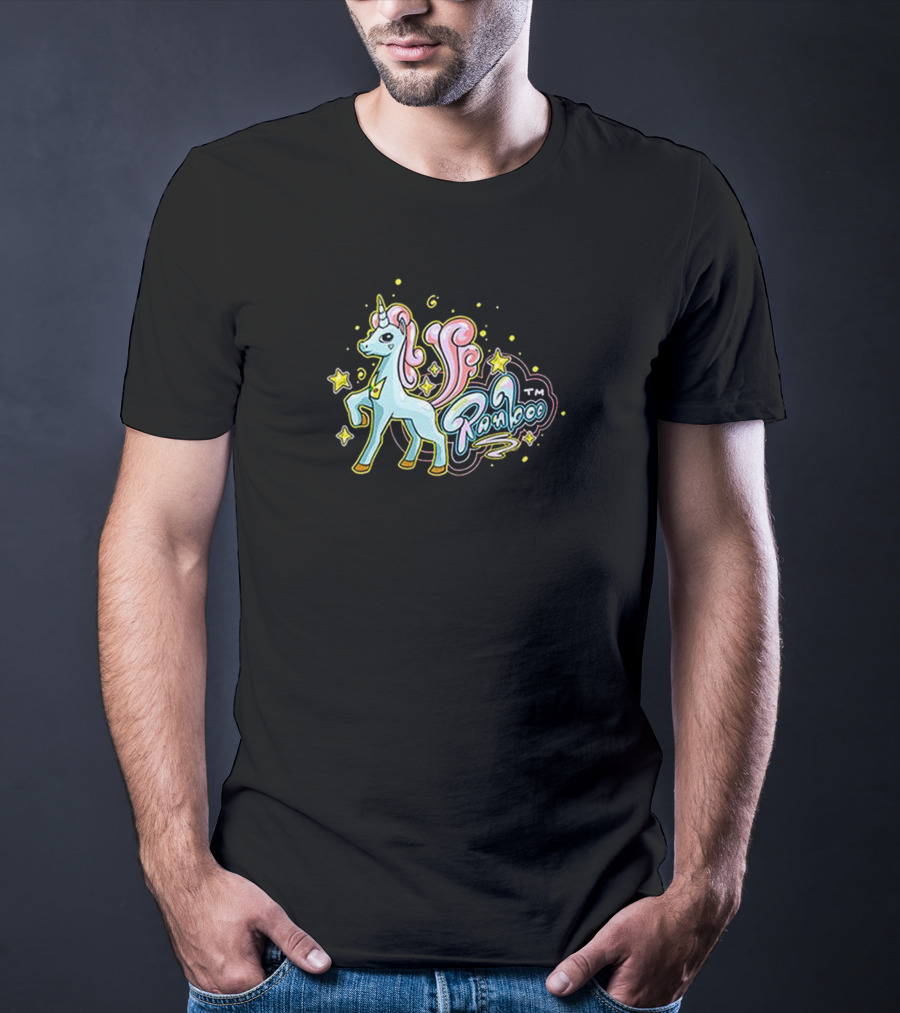 Ranboofashion Unicorn With Stars And Pastel Colors T-Shirt