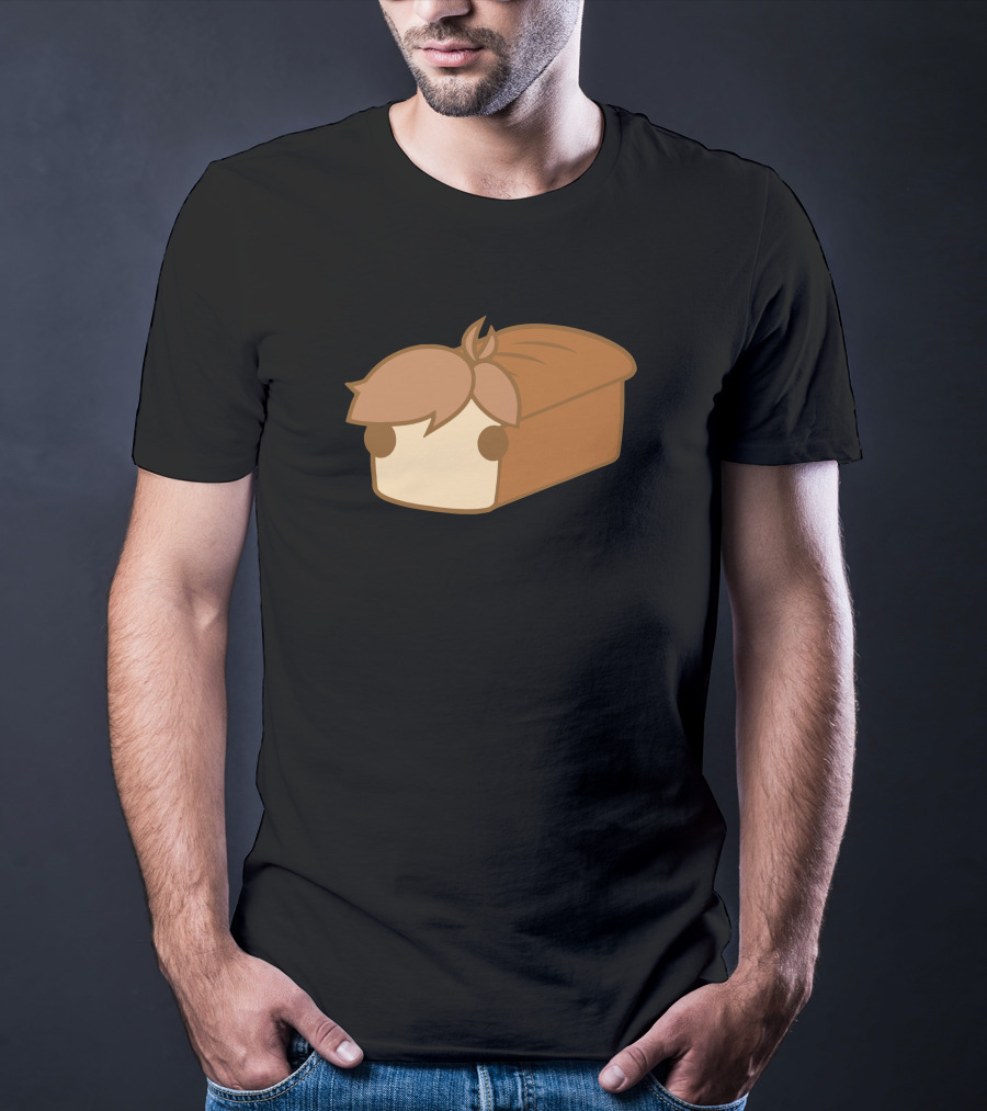 Loaf Bread With Hair Style Cartoon T-Shirt
