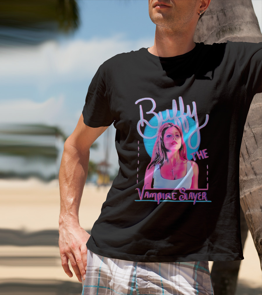 Buffy The Vampire Slayer Sarah Michelle Gellar 90s Nostalgia Fashion Icon Retro 90s T-Shirt
