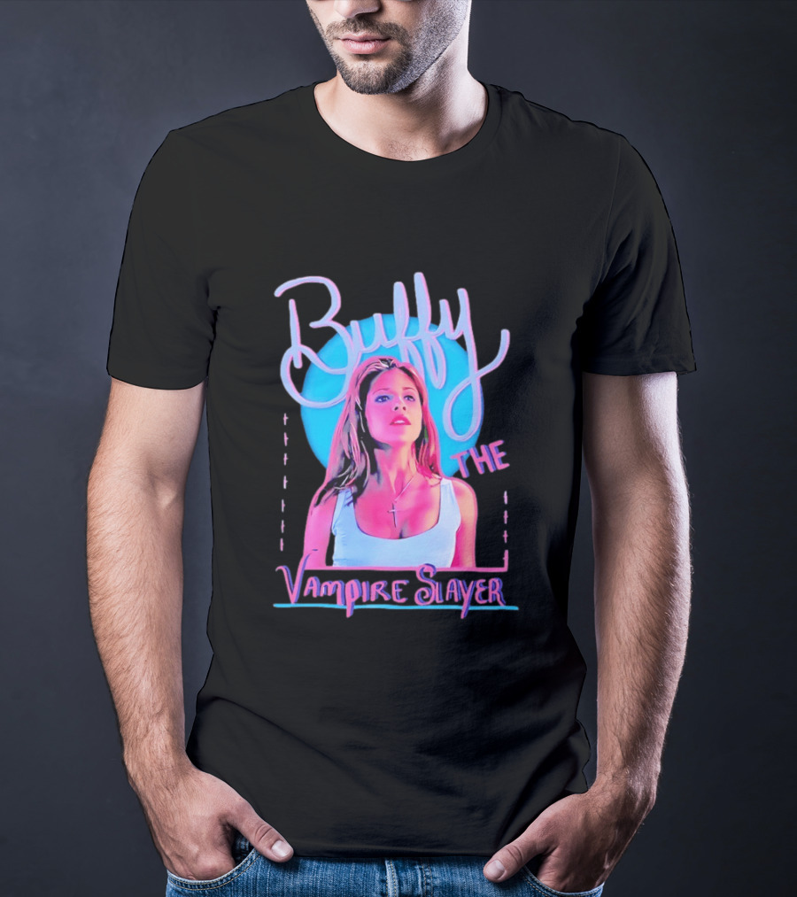Buffy The Vampire Slayer Sarah Michelle Gellar 90s Nostalgia Fashion Icon Retro 90s T-Shirt