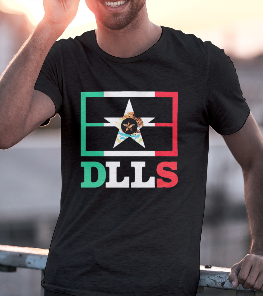 Dallas Cowboys DLLS Mexico Flag Star Heritage Pride T-Shirt
