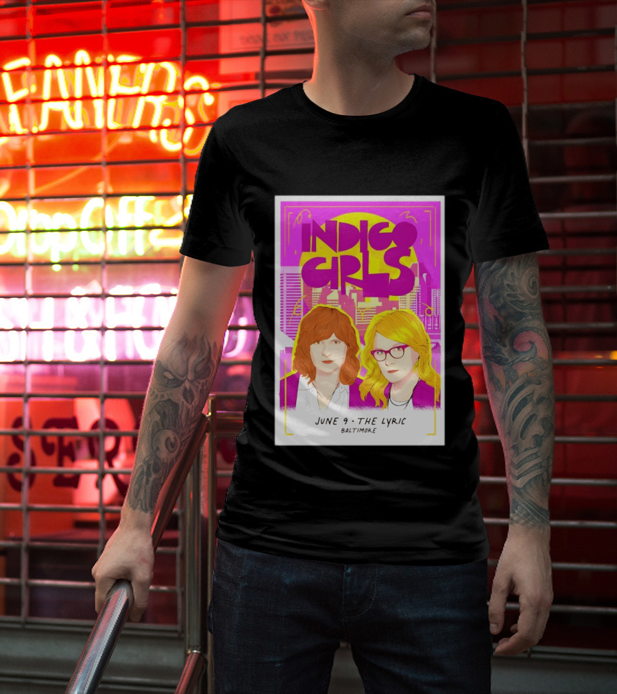 Indigo Girls June 9 The Lyric Baltimore Concert T-Shirt