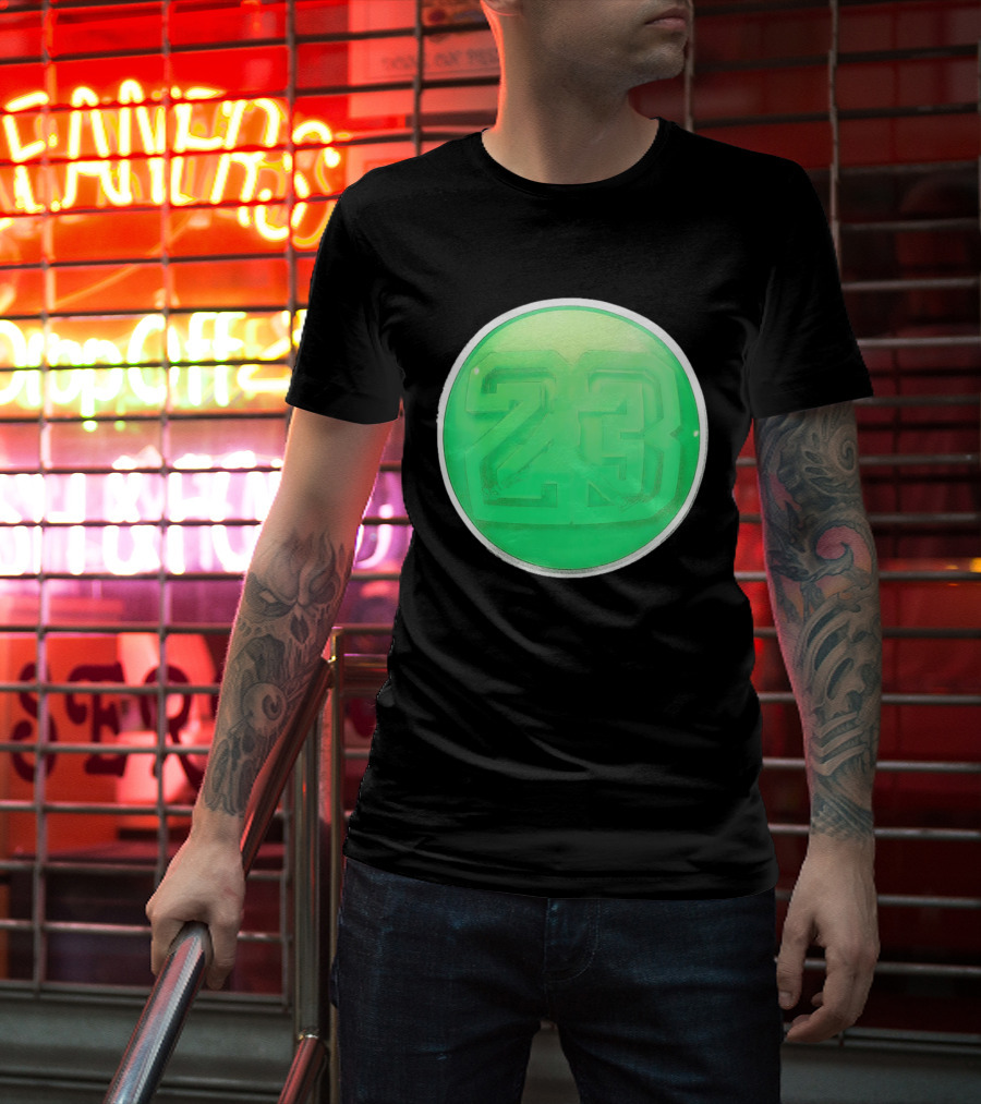 Michael Jordan 23 Green Basketball T-Shirt