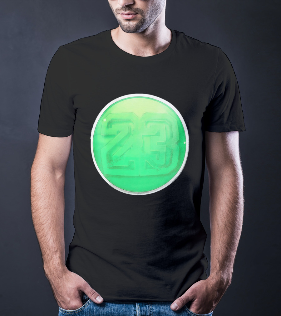 Michael Jordan 23 Green Basketball T-Shirt