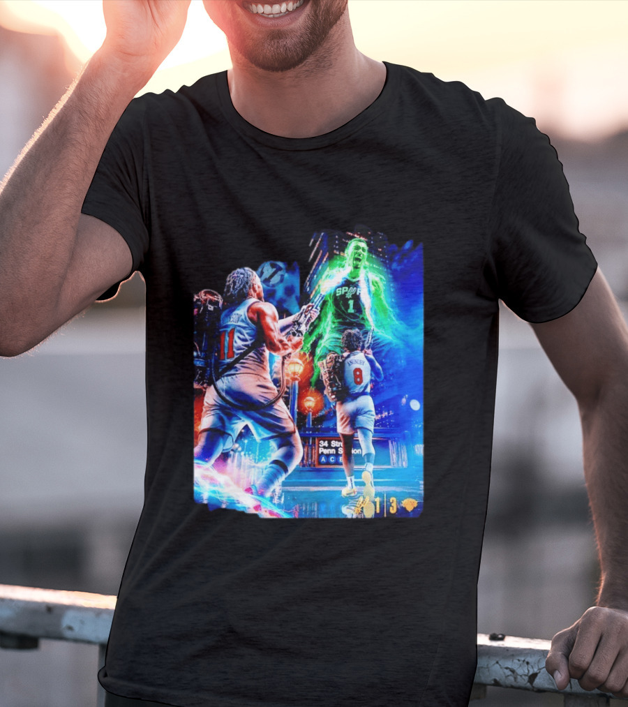 OG Anunoby 33 PTS 4 REB 7 3PM Knicks Comeback Vs Spurs At 34 Street Penn Station T-Shirt