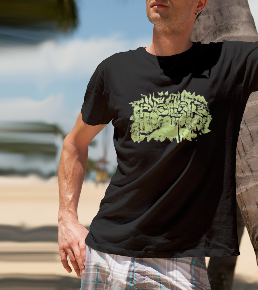 Polar Skate Co Wrinkle Lime Green Distressed T-Shirt