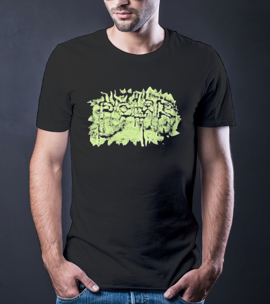 Polar Skate Co Wrinkle Lime Green Distressed T-Shirt