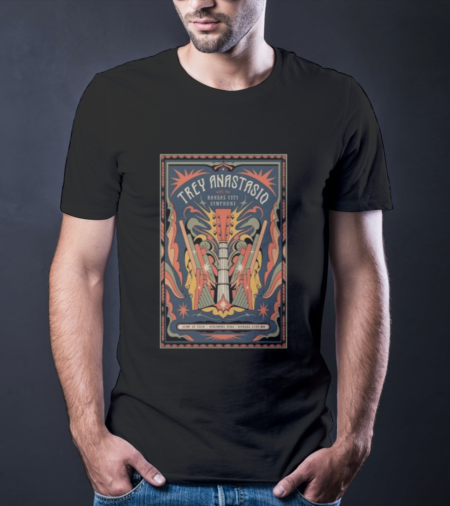 Trey Anastasio With The Kansas City Symphony June 10 2026 Helzberg Hall Kansas City MO T-Shirt