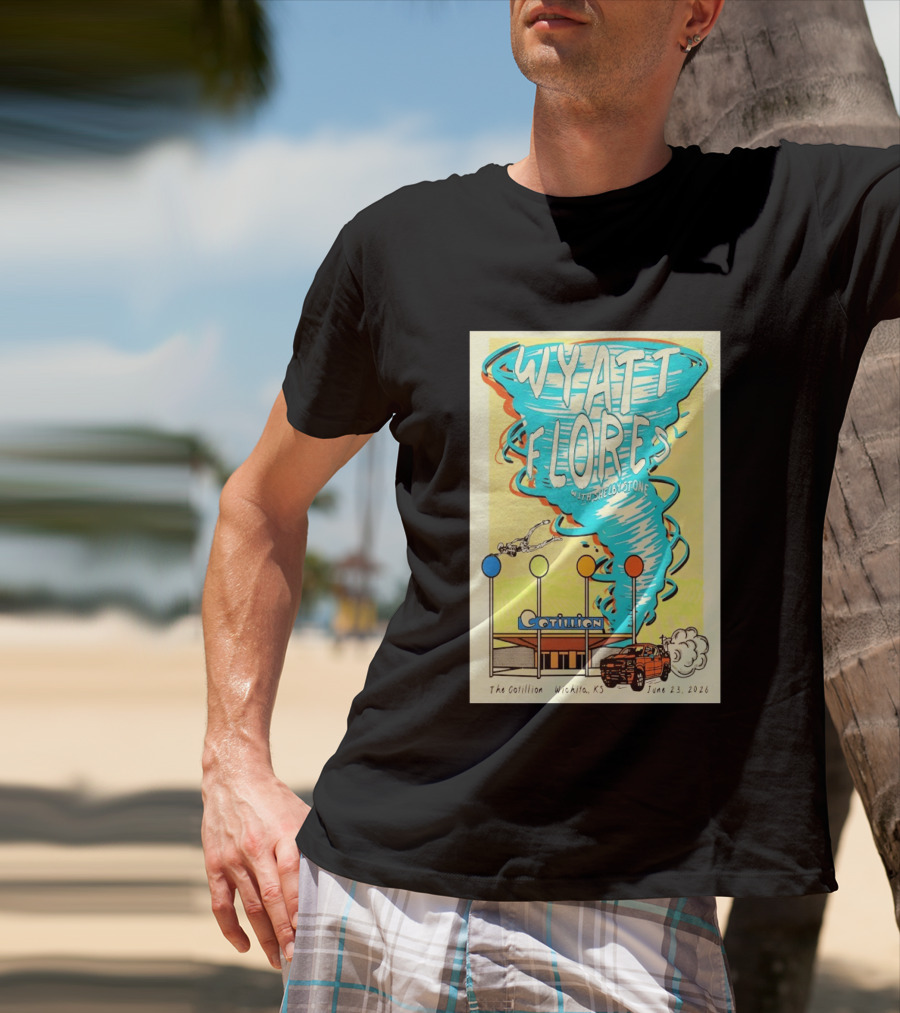 Wyatt Flores With Shelby Stone Tornado Concert June 23 2026 The Cotillion Wichita KS T-Shirt