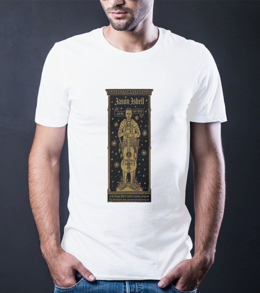 Jason Isbell And The 400 Unit Royal Albert Hall London 11th June 2026 Stars And Guitar T-Shirt
