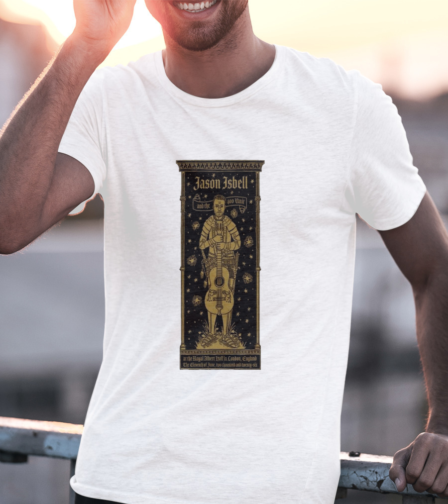 Jason Isbell And The 400 Unit Royal Albert Hall London 11th June 2026 Stars And Guitar T-Shirt