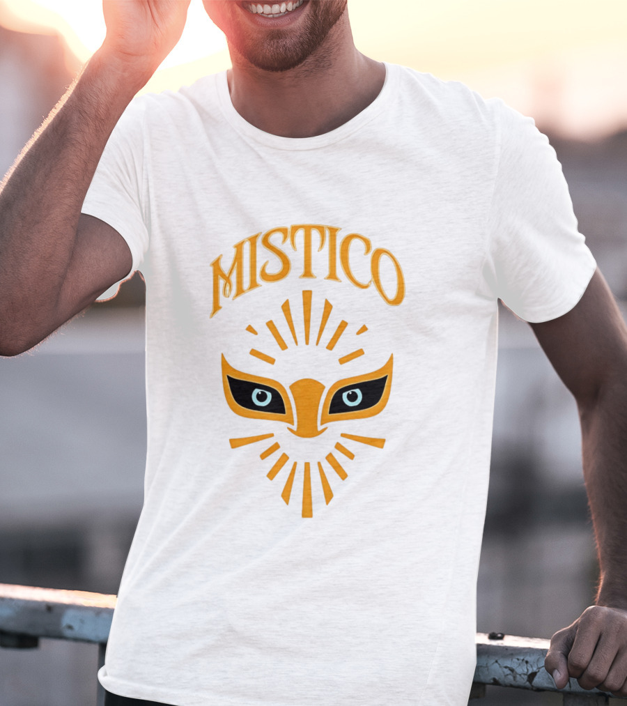 Mistico Mask Iconic Symbol With Radiant T-Shirt