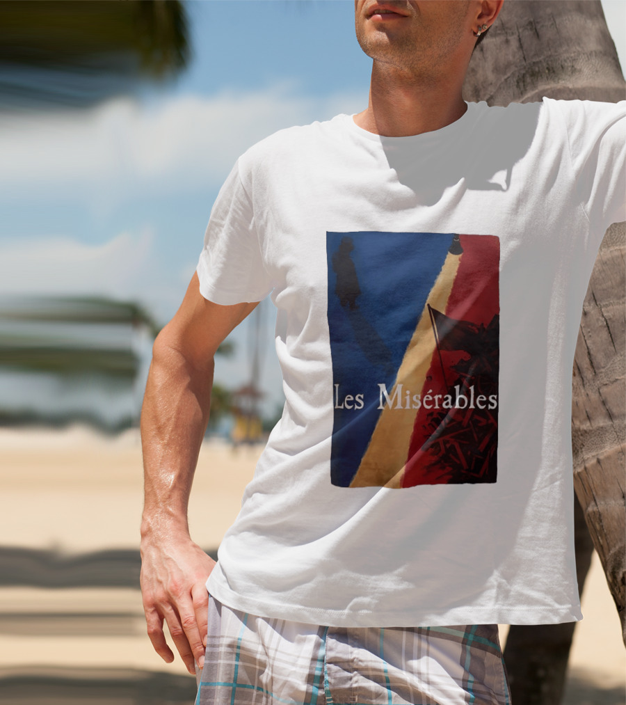 Les Misérables Barricade Tricolor Shadow And Flag Scenery T-Shirt