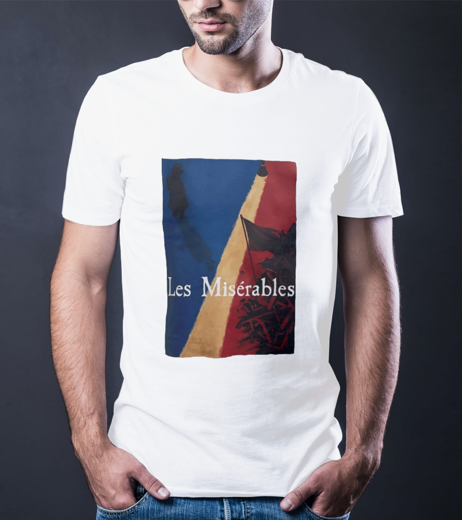 Les Misérables Barricade Tricolor Shadow And Flag Scenery T-Shirt