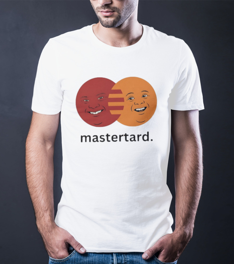 Mastertard Meme Funny Smile Parody Circles T-Shirt