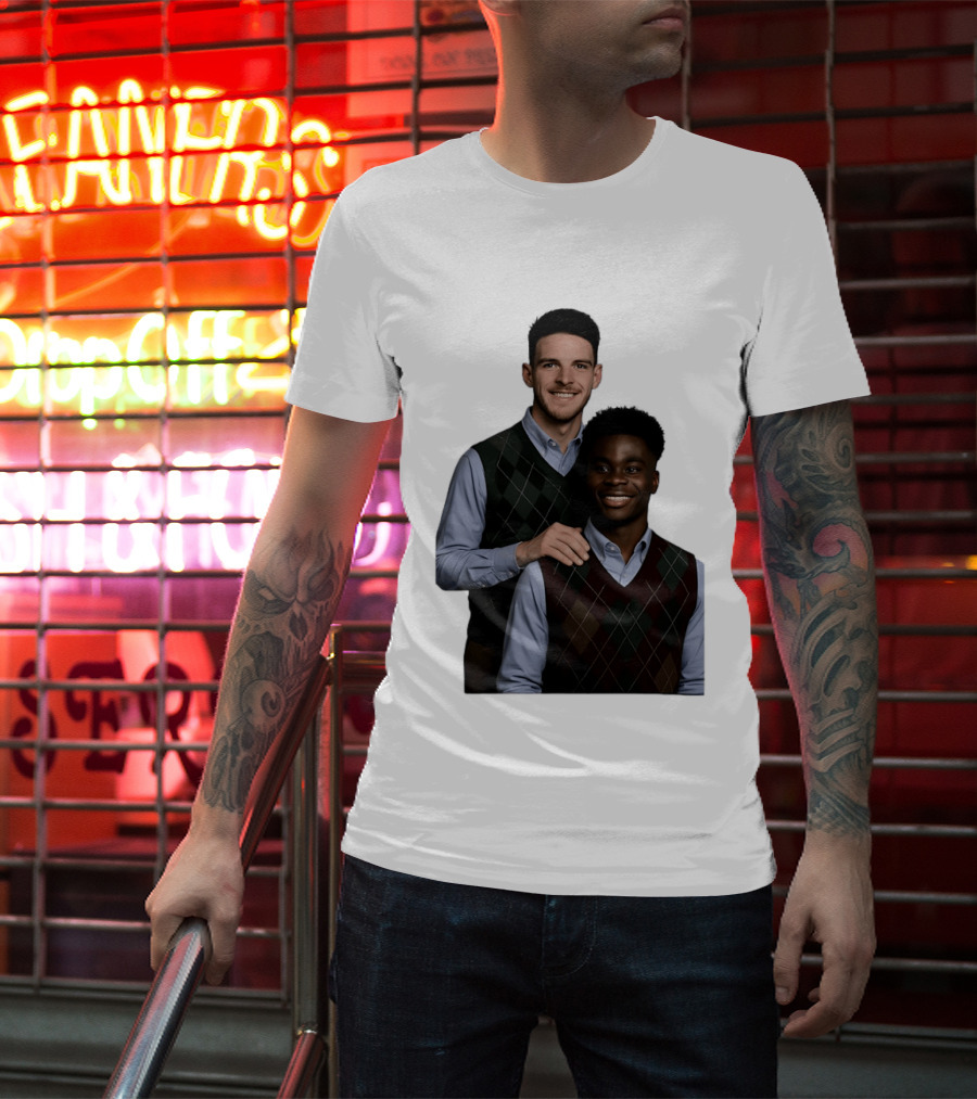Saka Declan Rice Step Brother Arsenal FC Football Duo T-Shirt