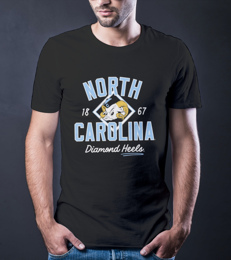 North Carolina Diamond Heels Baseball 1867 T-Shirt
