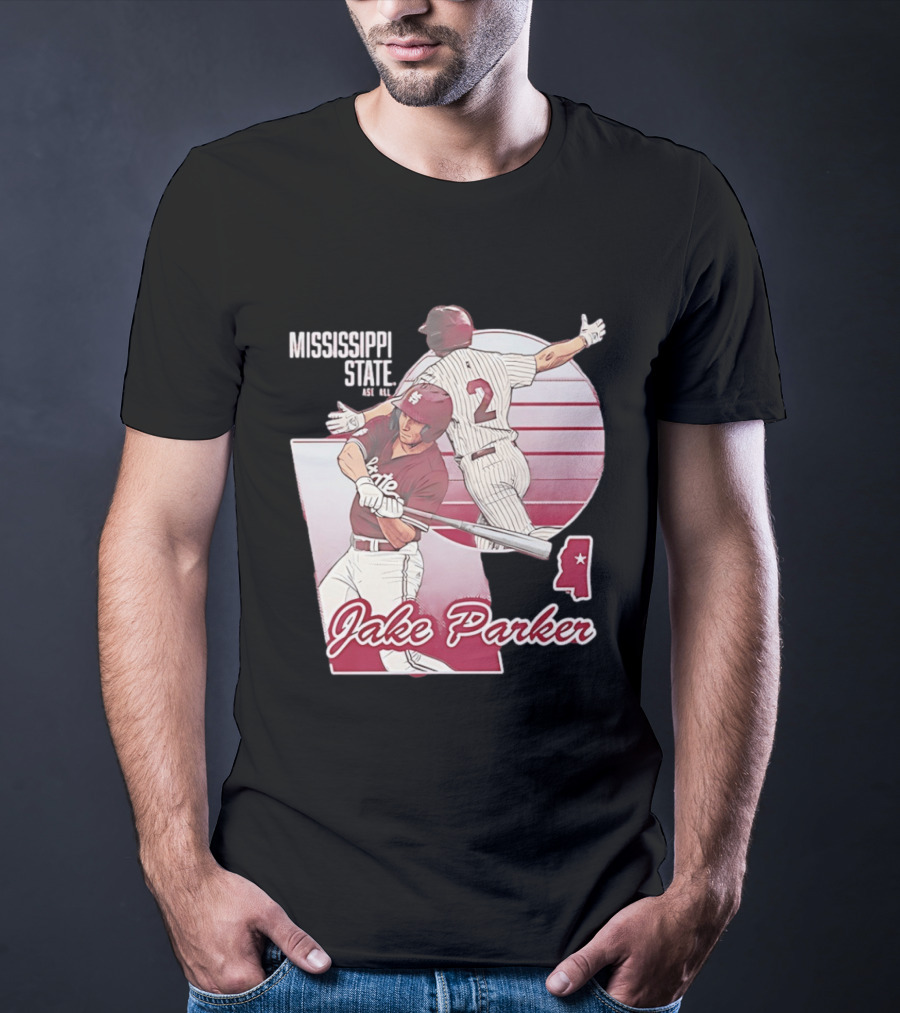 Mississippi State Jake Parker Baseball T-Shirt