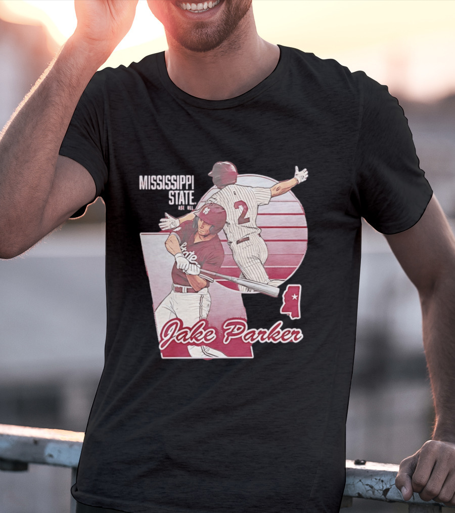 Mississippi State Jake Parker Baseball T-Shirt