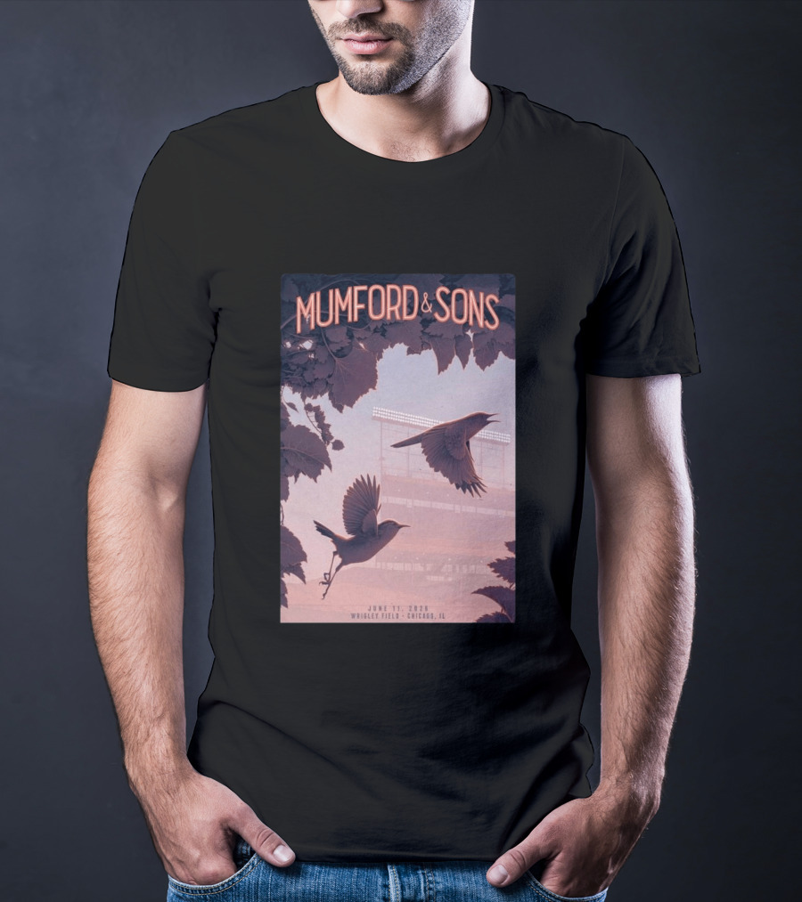 Mumford And Sons Wrigley Field Chicago June 11 2026 T-Shirt