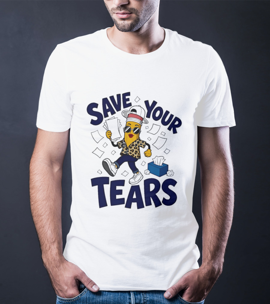 Cleveland Guardians MLB Hot Dog Save Your Tears 2026 Emoji T-Shirt