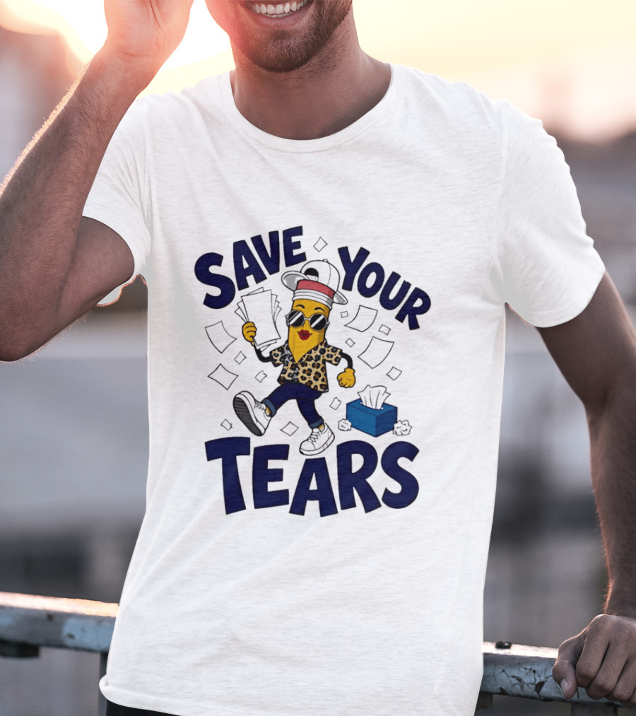 Cleveland Guardians MLB Hot Dog Save Your Tears 2026 Emoji T-Shirt