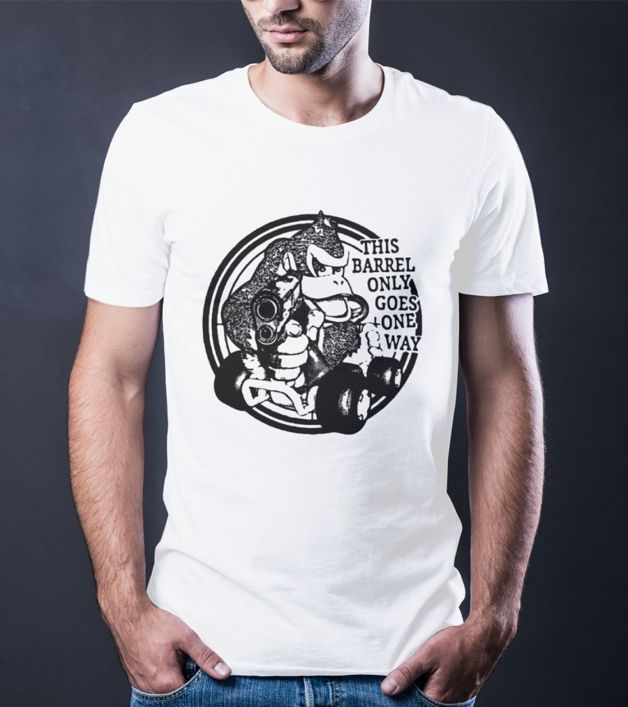 Donkey Kong Country This Barrel Only Goes One Way T-Shirt