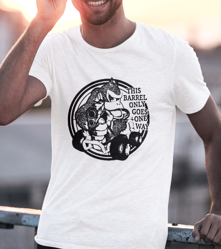Donkey Kong Country This Barrel Only Goes One Way T-Shirt