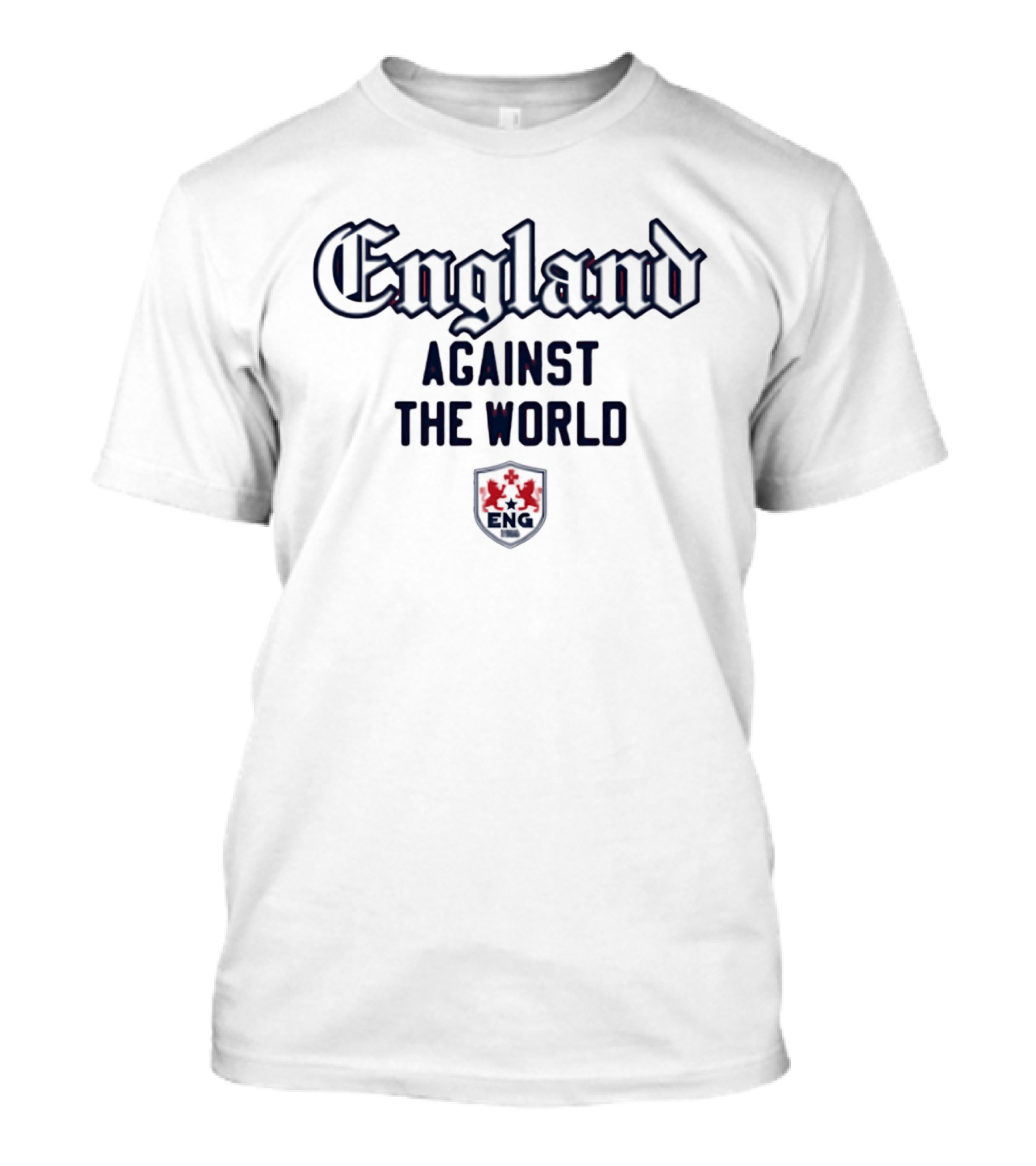England Against The World Shield With Red Rose T-Shirt