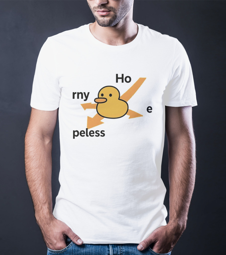 Ho Rny Peless Duck Corner Direction Arrows T-Shirt