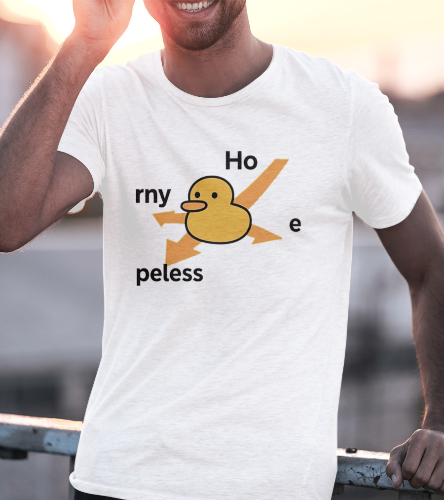 Ho Rny Peless Duck Corner Direction Arrows T-Shirt