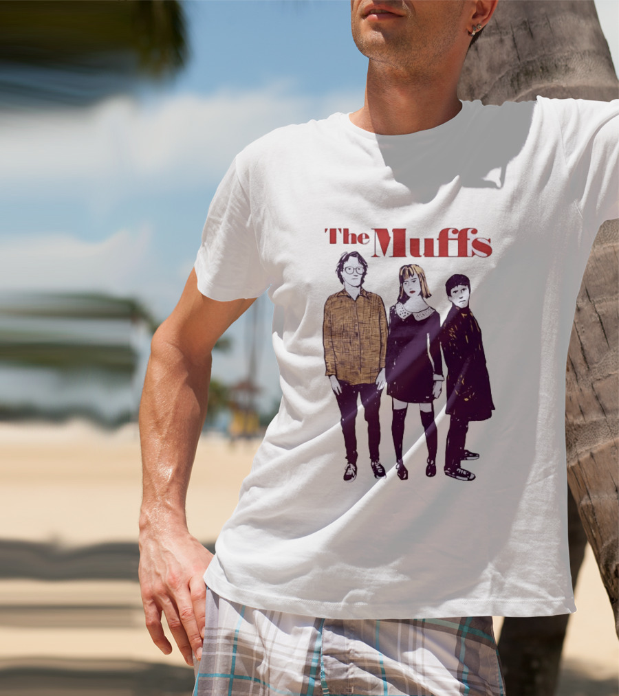 The Muffs Indie Rock Trio Illustrated Concert T-Shirt
