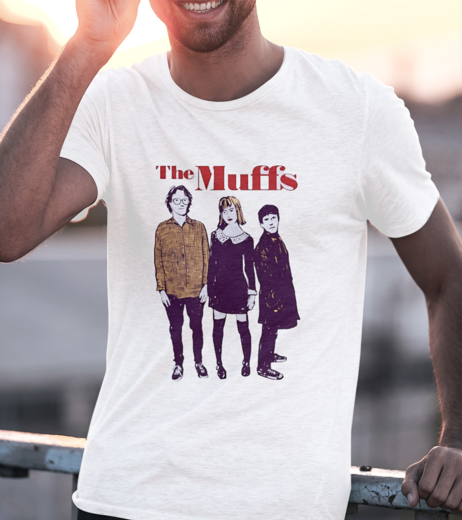 The Muffs Indie Rock Trio Illustrated Concert T-Shirt