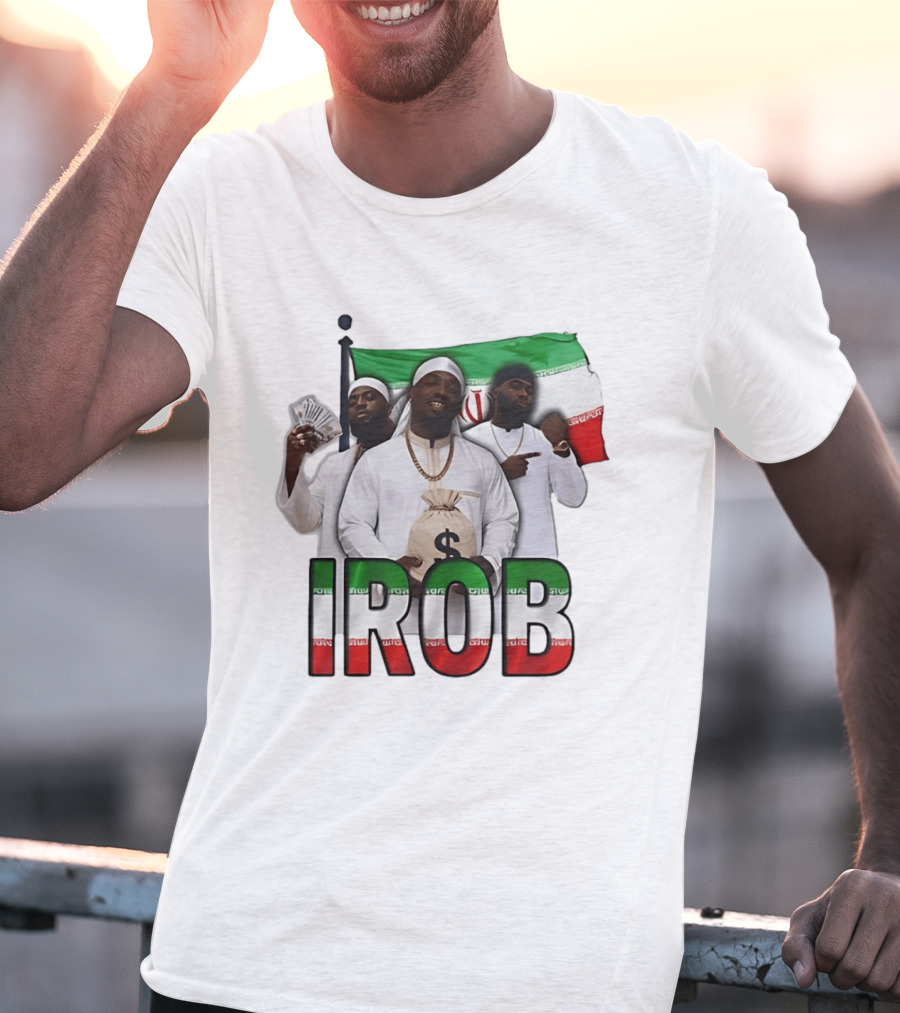 Irob Iran Flag Money Bag Trio T-Shirt
