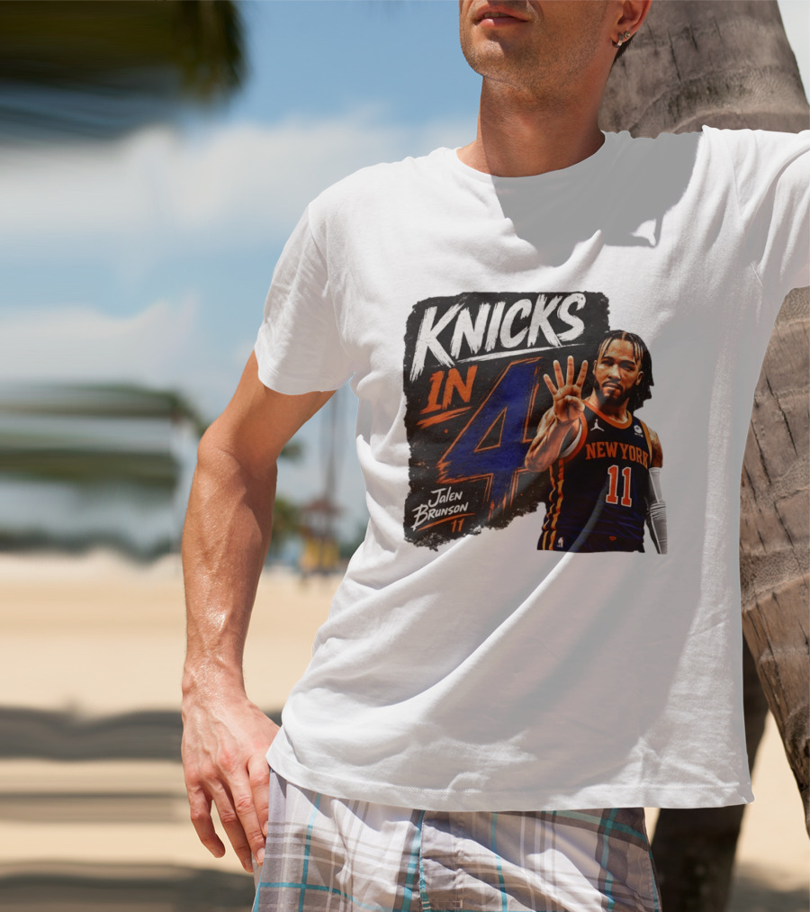 Knicks In 4 Jalen Brunson 11 New York T-Shirt
